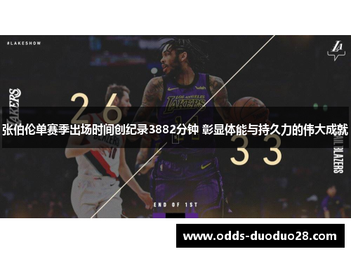 张伯伦单赛季出场时间创纪录3882分钟 彰显体能与持久力的伟大成就