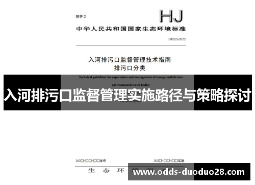 入河排污口监督管理实施路径与策略探讨